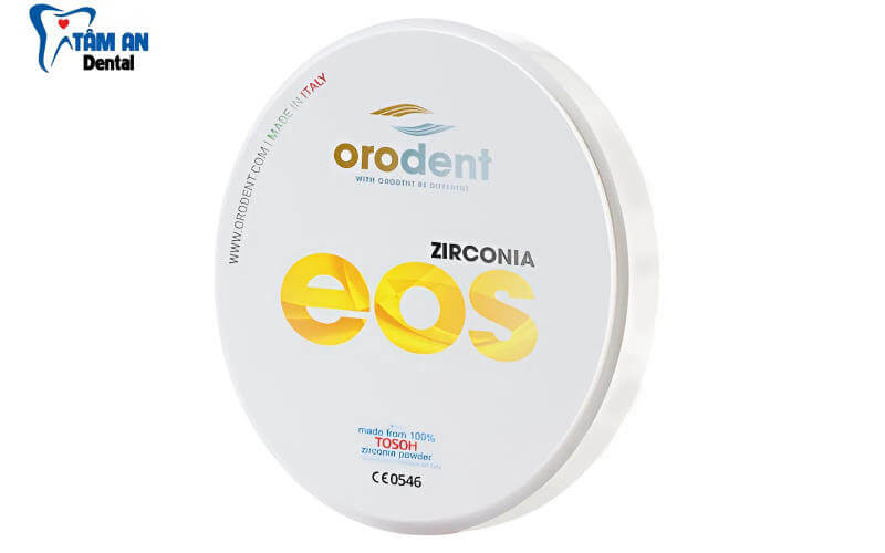 Răng sứ Orodent EOS có độ trong mờ 48% với 4 lớp chính và 3 lớp chuyển tiếp